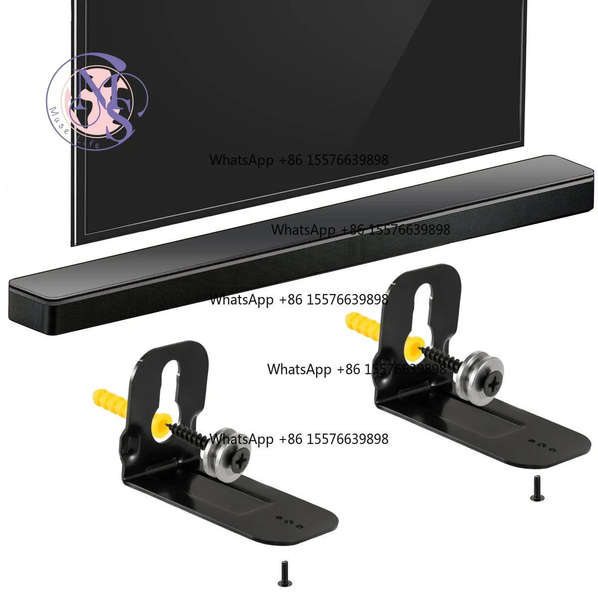 Soundbar Wall Mount Bracket for Samsung HW-N950 HW-S40T HW-S41T HW-S60T HW-T400 Speaker