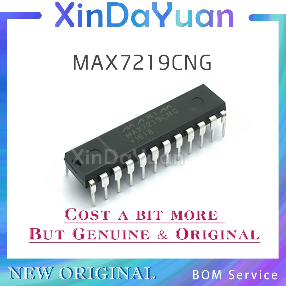 

5pcs MAX7219 MAX7219CNG DIP24 Original Display Driver