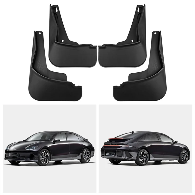 

НОВИНКА-Для Hyundai Ioniq 6 Автомобильные аксессуары-передний и задний брызговик, брызговик на крыло, комплект из 4 предметов 2022 2023 2024 2025