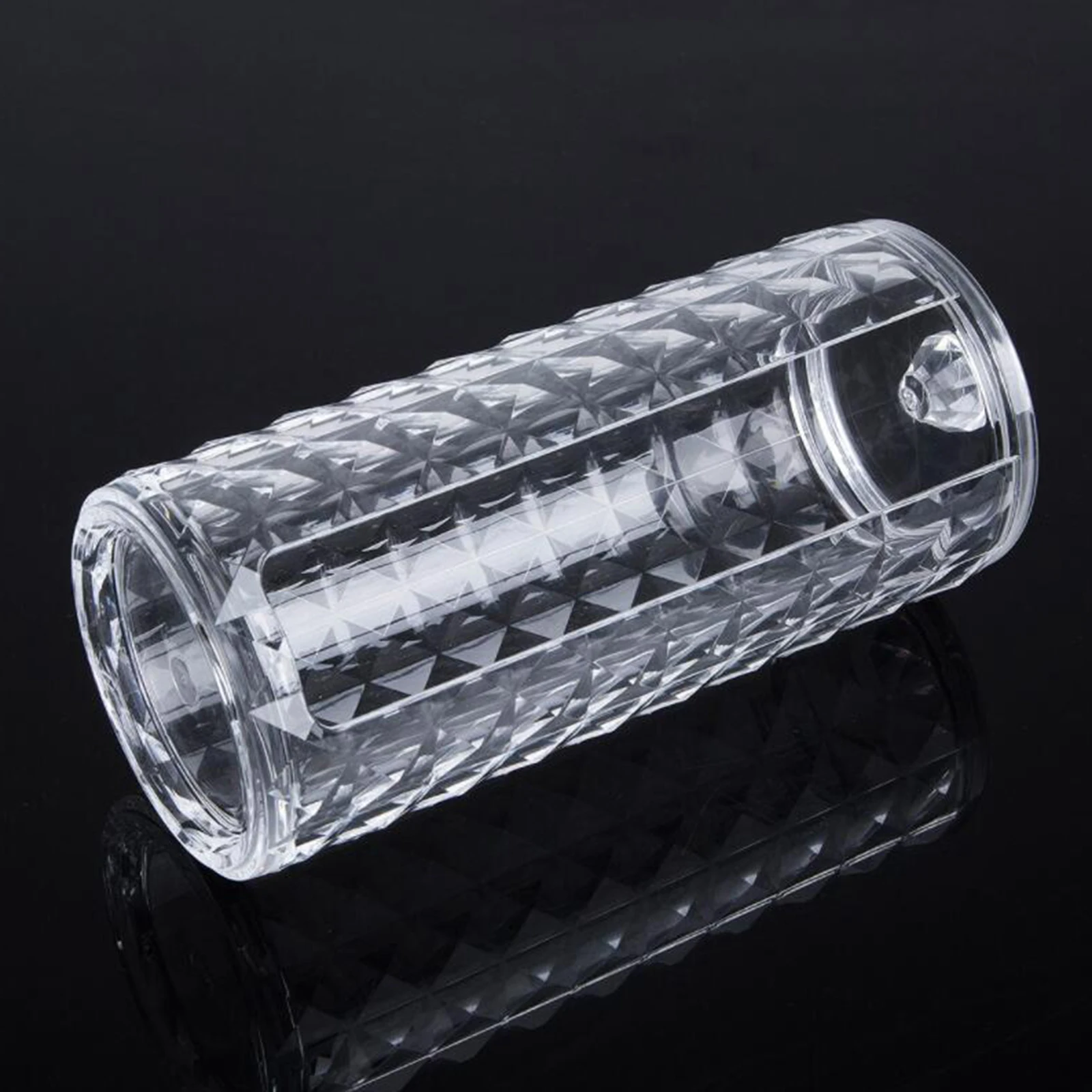 Clear Acrylic Cosmetic Remover Pad Organizer for Bathroom Vanity Tabletop Makeup Brushes Storage Holder Desk Countertop Cotton