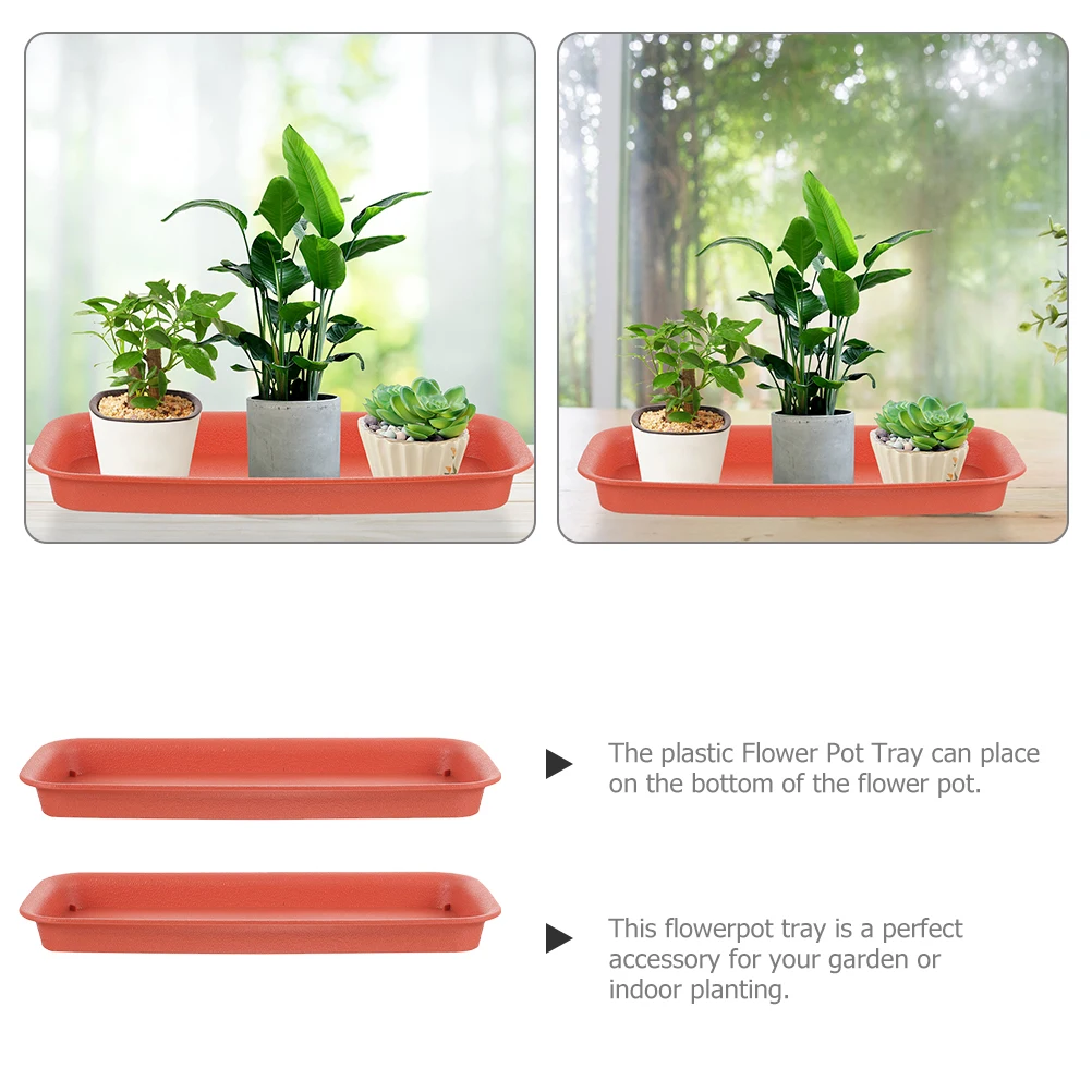 

2pcs Plastic Plant Saucer Tray Durable Flower Pot Water Catcher Drainage Tray For Indoor Plants Bonsai Planter Accessories