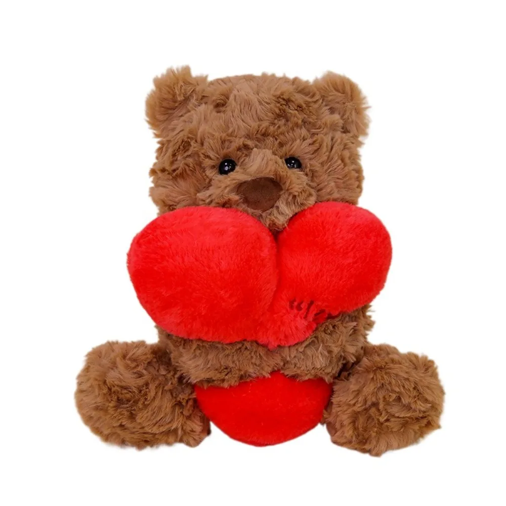 PP coton tenir coeur lapin interactif à la main coeur ours en peluche doux moelleux West Highland chien décoration cadeaux