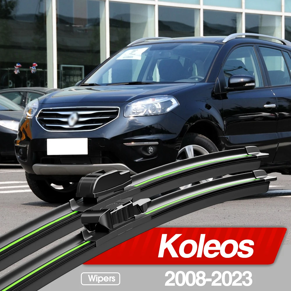 For Renault Koleos 2008-2023 Front Windshield Wiper Blades 2pcs Windscreen Window Accessories 2009 2010 2015 2016 2017 2019 2021