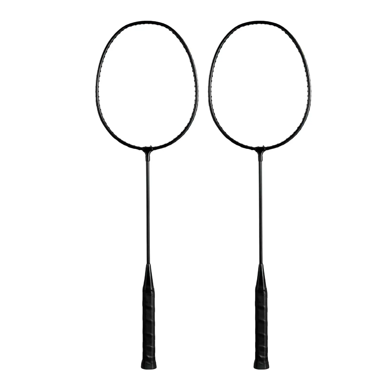 2x Badminton Rackets Set Double Racquets for Game Backyards Indoor Kids Adults Family