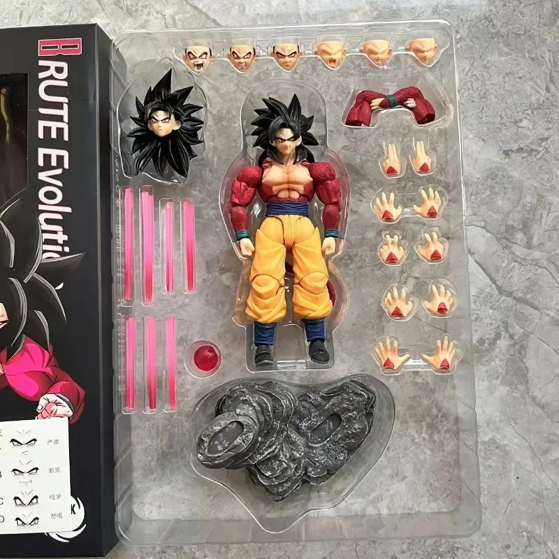 En Stock agujero negro Dragon Ball SHF Time Jumper Super Saiyan 4 SSJ4 Son Goku Acme Power Jiren Anime figuras de acción juguetes regalos