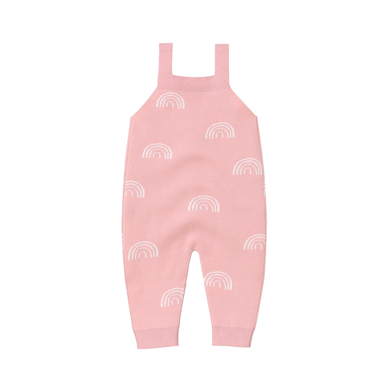 Soft Texture Baby Girls Sleeveless Summer Rompers Knitwear 0-18 Months Newborn Infant Jumpsuit Sleepsuit Bodysuit