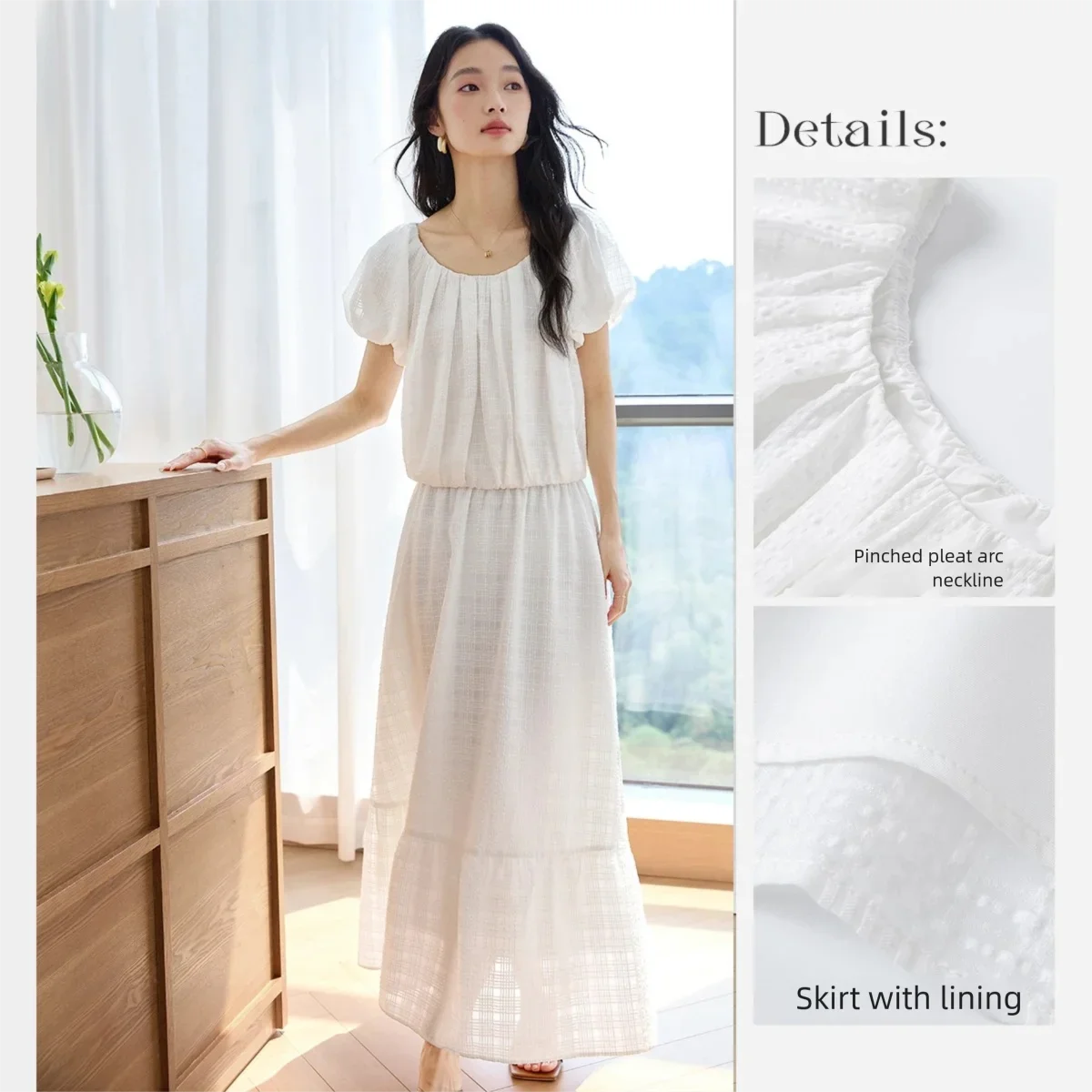 VIMLY Summer Two Piece Set Women Short Sleeve Blouse High Waist Long Skirt Elegant Fashion Matching Outfit Ladies Clothes M9576
