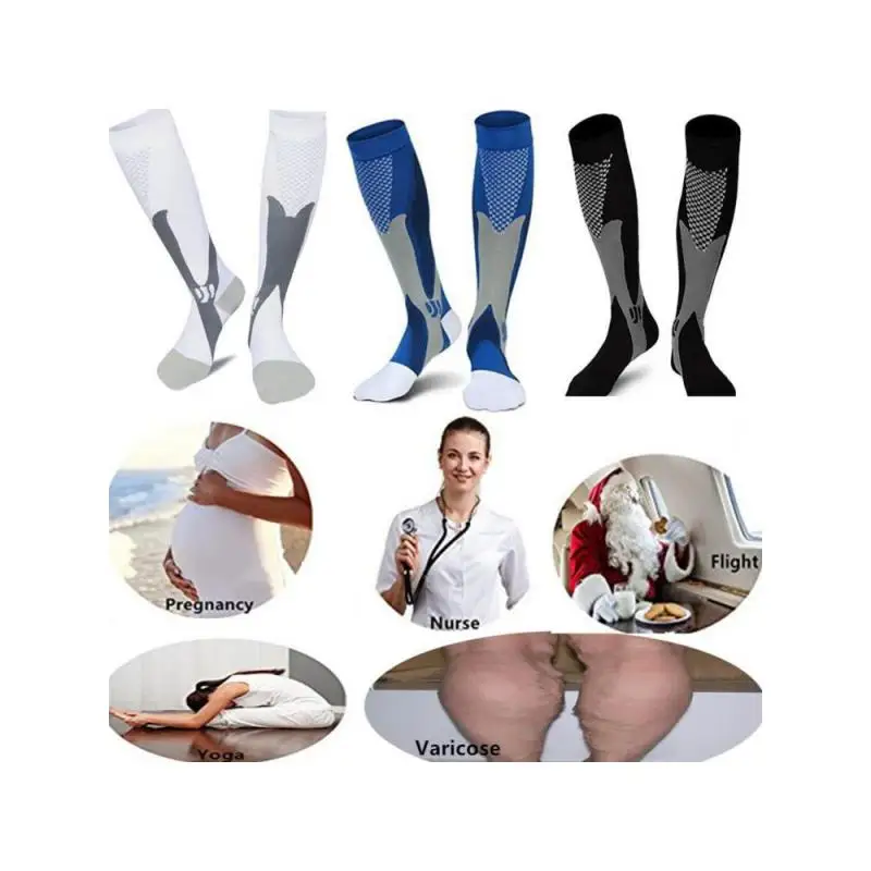 3PAIR stocking 2025 3Pairs Medical Sport Compression Socks Men 20-30 mmhg Run Nurse Flight for Edema Diabetic Varicose Veins
