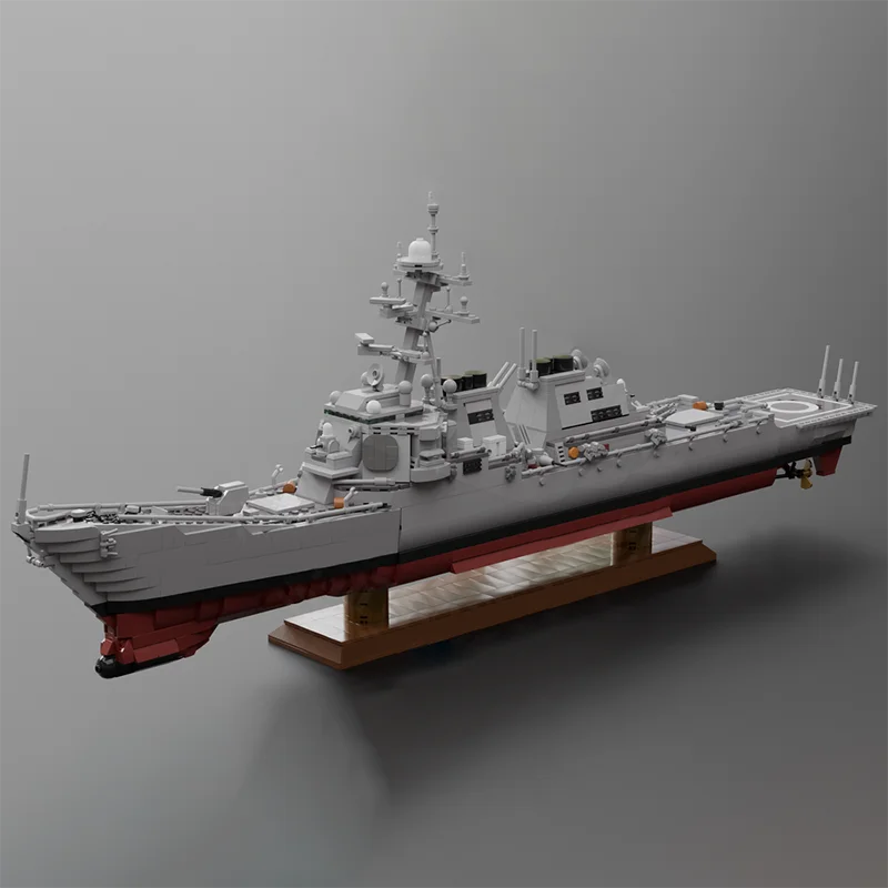 

2808 шт. WW2 военный MOC масштаб 1:200 Arleigh Burke-класс разрушитель модель креативные идеи высокотехнологичные детские игрушки сборка головоломка подарок