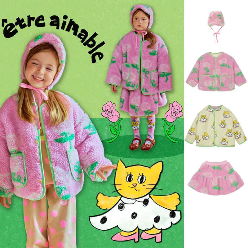 

2025 KIDS Autumn Winter Children's Girls Chritmas Warm Jacket Skirts Baby Princess Dress Warm Outwear Coat Hoodies & Sweatshirts