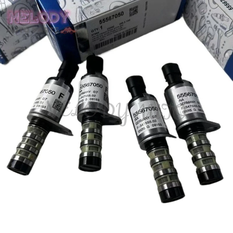 

4PCS 55567050 VTS1031 12992408 Camshaft Cam Control Valve Solenoid For Chevrolet Cruze Sonic For Opel Astra Zafira Mokka