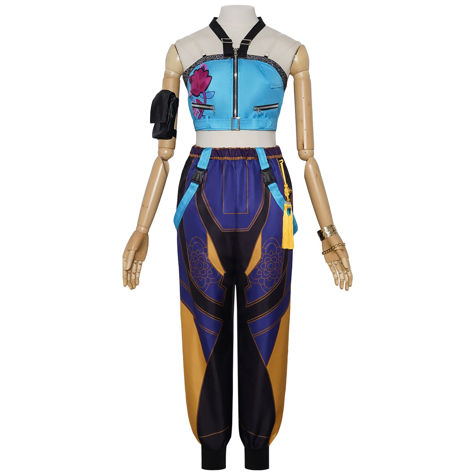 

Взрослый костюм поп-певицы, женский костюм для косплея «Охотник на демонов», K-Pop Zoey, костюмы для косплея на Хэллоуин, комплект с топами для вечеринки