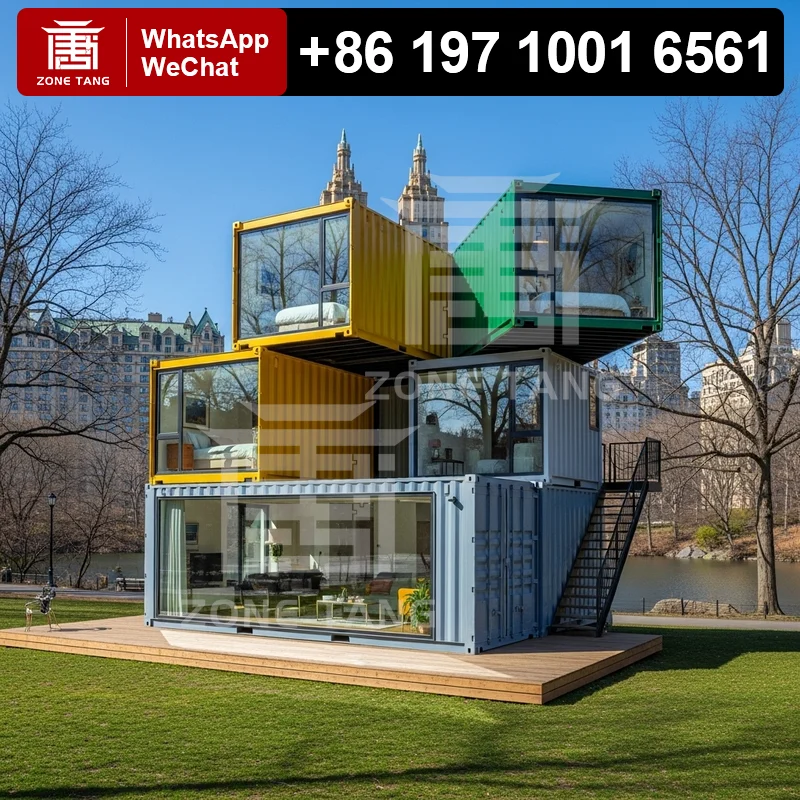 

Flat Pack House Prefab Houses Durable Construction Temporary Residential Pre Fabricated Homes Steel Structure Modular Expansion