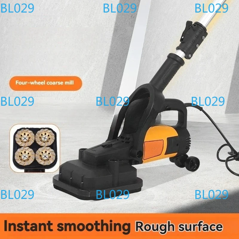 3800W Handheld Rough Grinder Dust-free Plasterer Long Rod Polishing Floor Grinder Concrete Grinding Machine