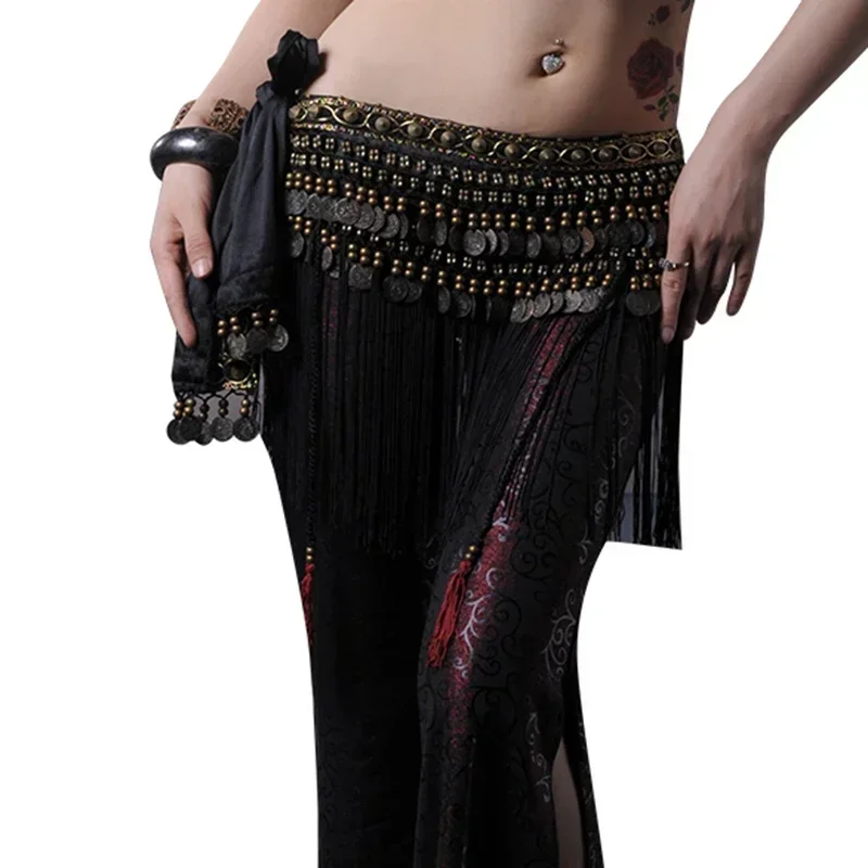 Belt Classical Tribal Hip Belt Belly Dance Accessories Woman Clothing Dancing Hip Scarf Girls Stage Performance Red Dance