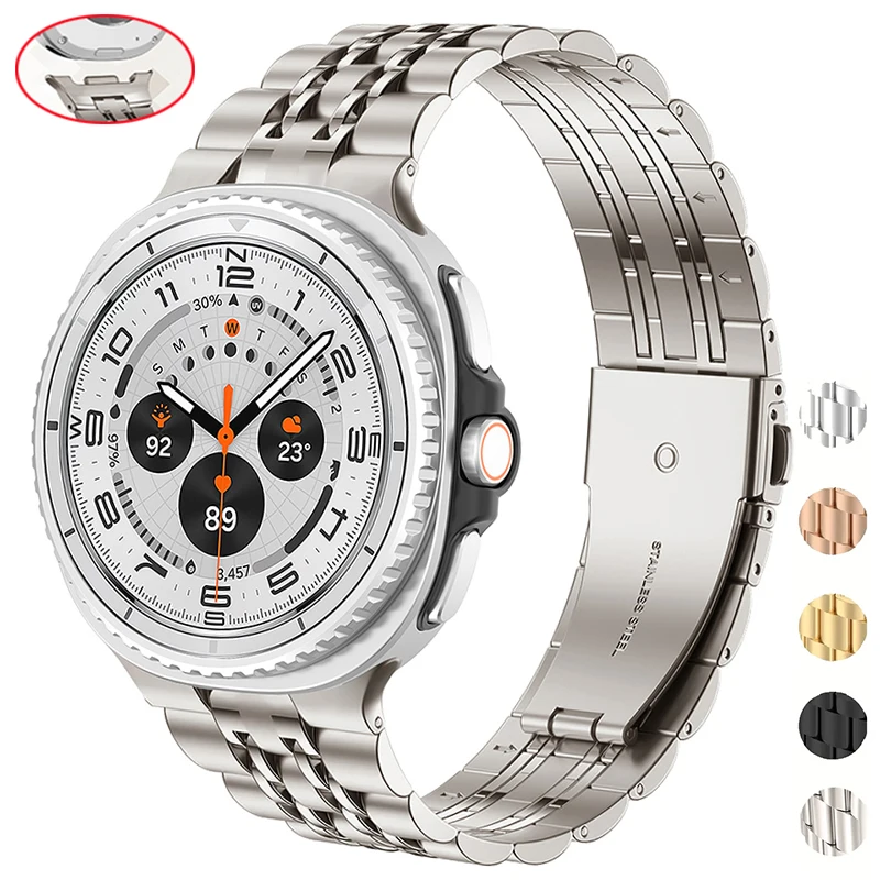 

Stainless steel band for Samsung Galaxy watch 8/8 classic 40mm 44mm 46mm Metal Link belt bracelet correa for Galaxy watch8 strap