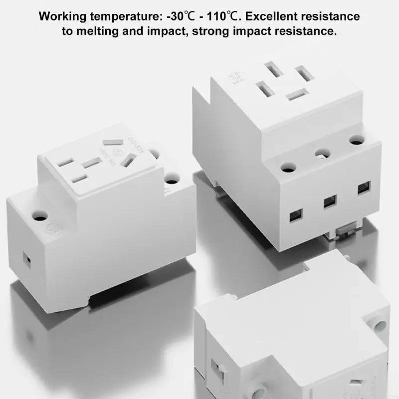  Heavy Duty DIN Rails Socket Rails Mounted Power Outlet With AntiShock Housing