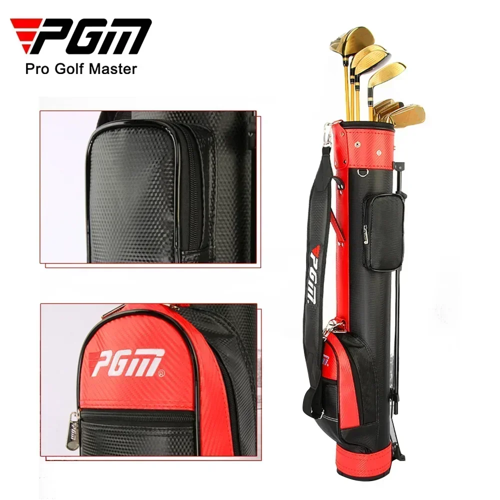 Bolsas de Golf impermeables PGM, bolsa de Golf portátil ligera, paquete de transporte duradero, puede contener 9 palos, cinturón de hombro QIAB008