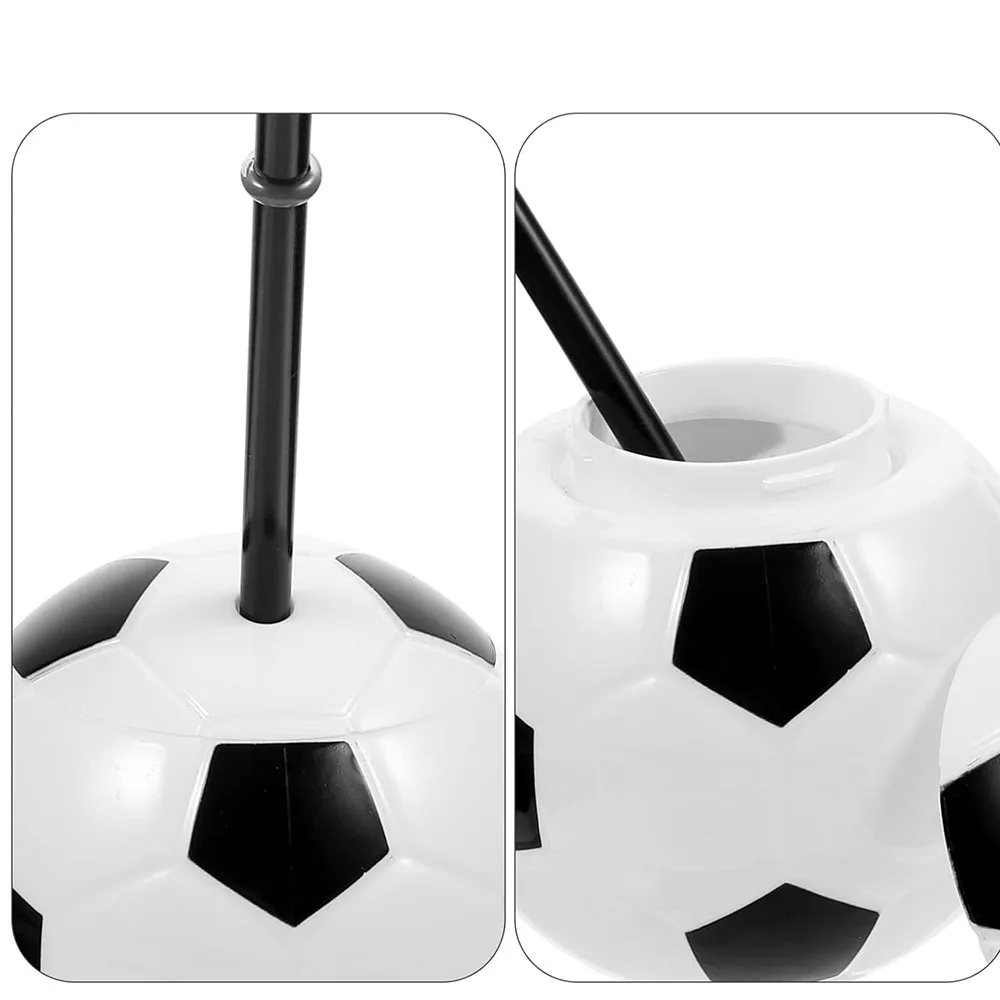 1/2/3/4 Packungen Fußball-Thema, Fußball-förmige Tassen, wiederverwendbare Basketball-Flasche mit Deckel und Strohhalm, Zubehör für Freunde, Partys – Detail 5