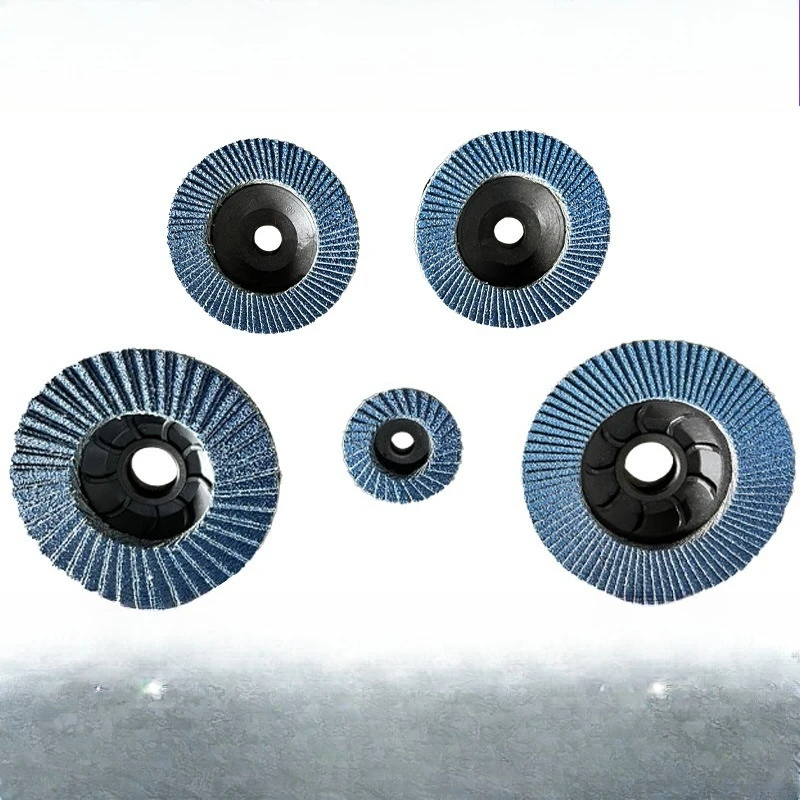 Hundred-page wheel, calcined blue sand 3-inch plastic cover louver, small size pneumatic grinding blade Hundred-page wheel