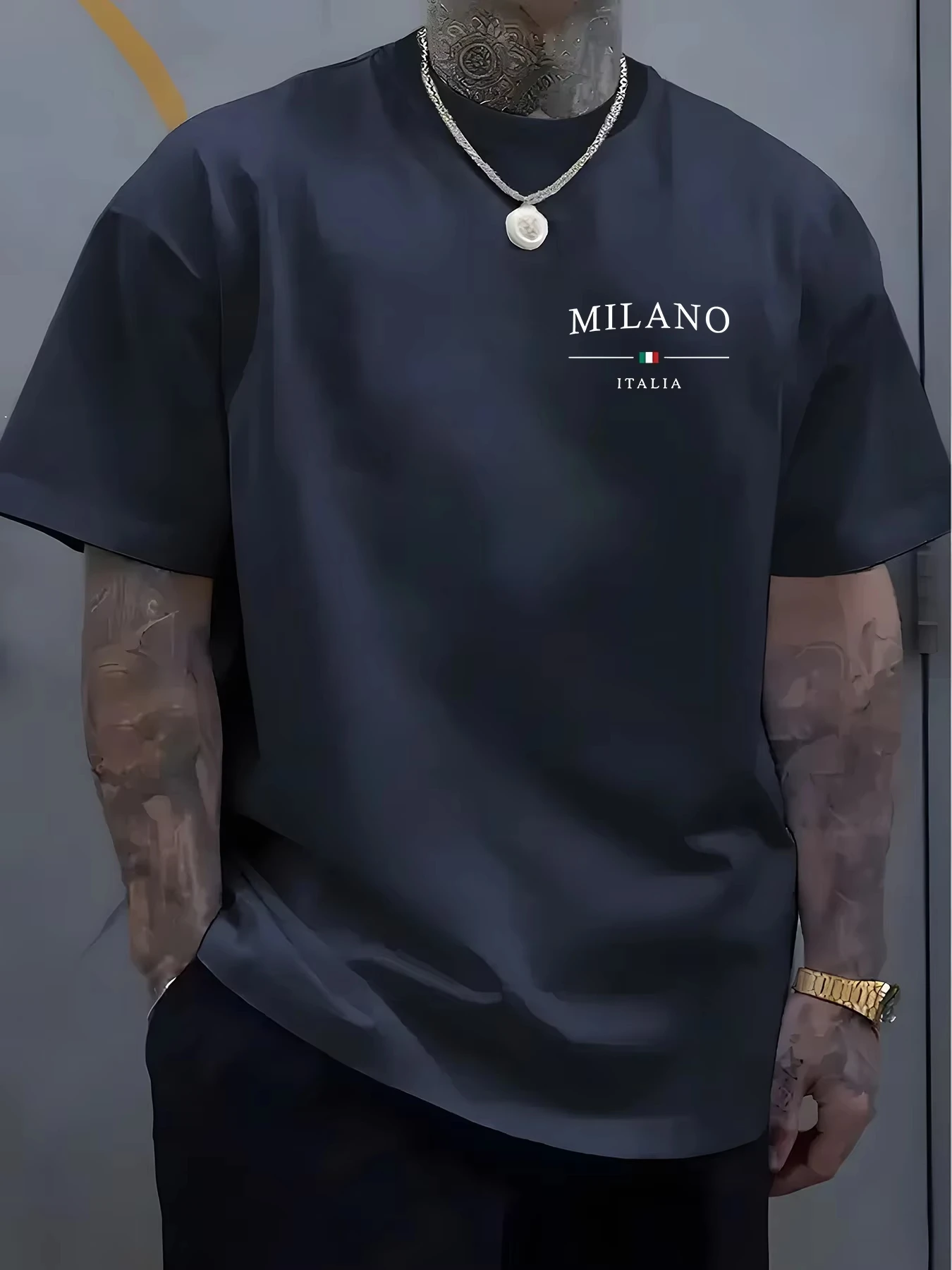 Мужская повседневная футболка  – обзор и цена Street Fashion Milan