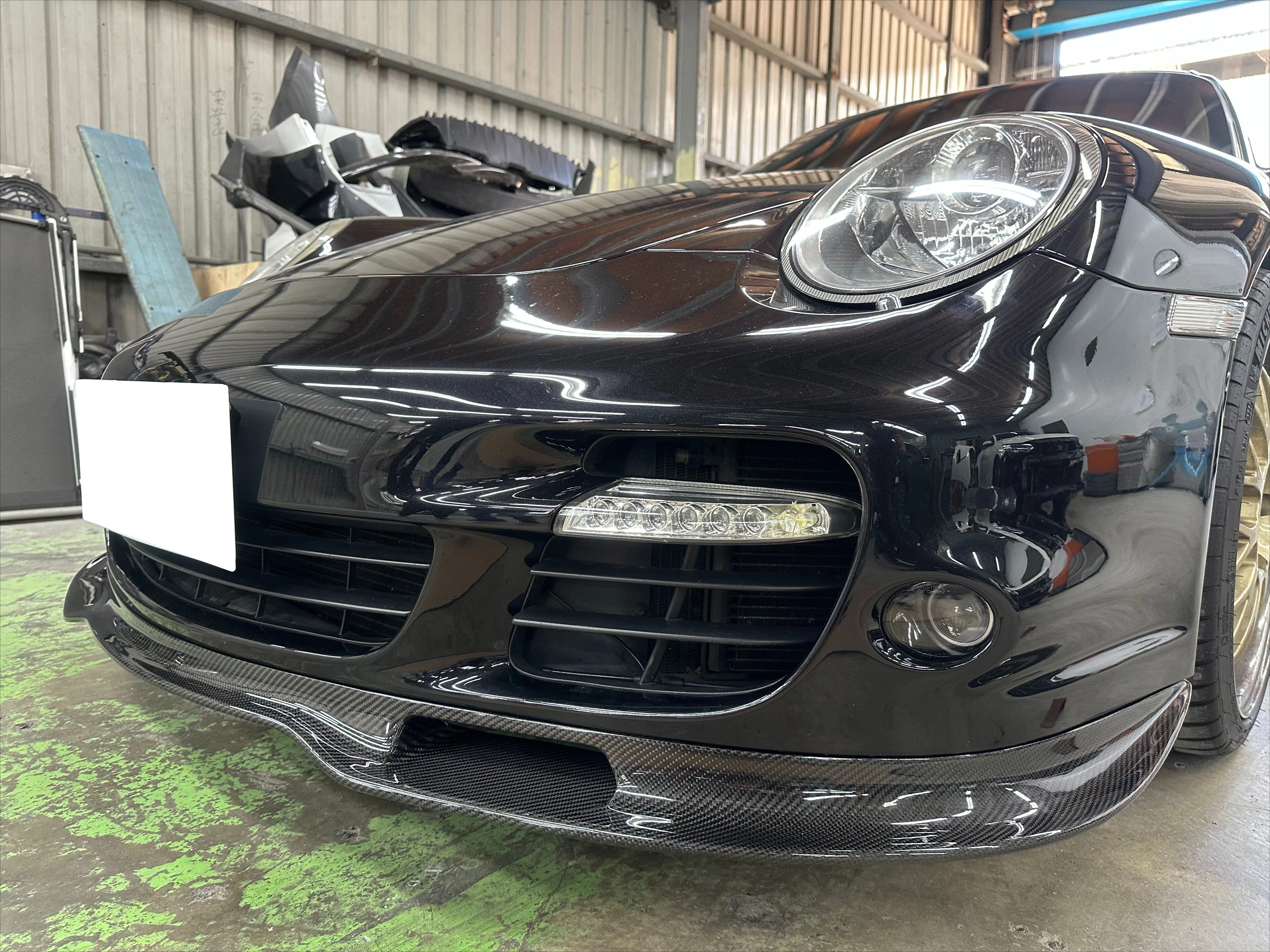 سيارة رياضية فاخرة JPM R1 شفة أمامية من ألياف الكربون تناسب 2006-2012 911 997 Turbo فقط #3