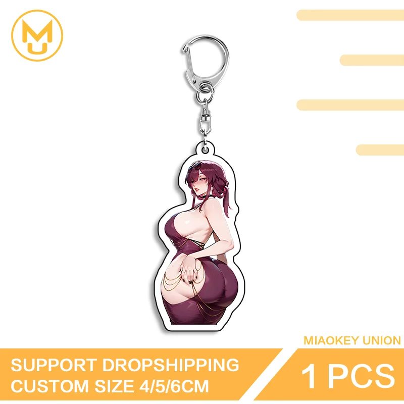 Kafka Seductive Double Sided Acrylic Keyring Unique Customizable Premium Simplicity Versatile Waterproof Bag Charm Accessory