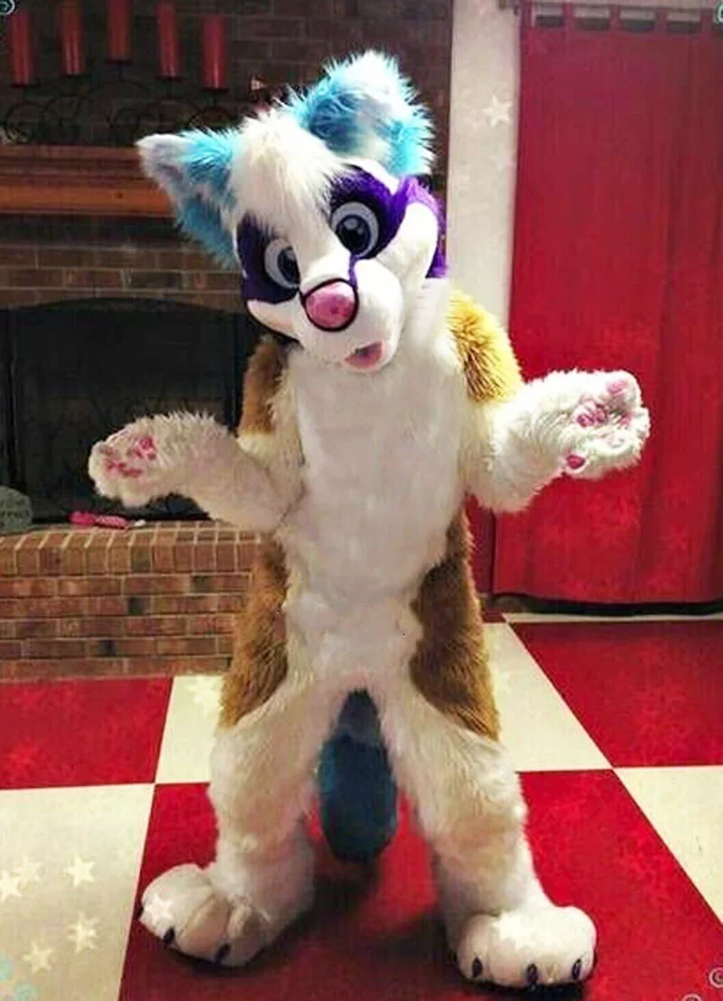 Furry Fox Mascot Costume High Quality Handmade Husky Dog Fursuit