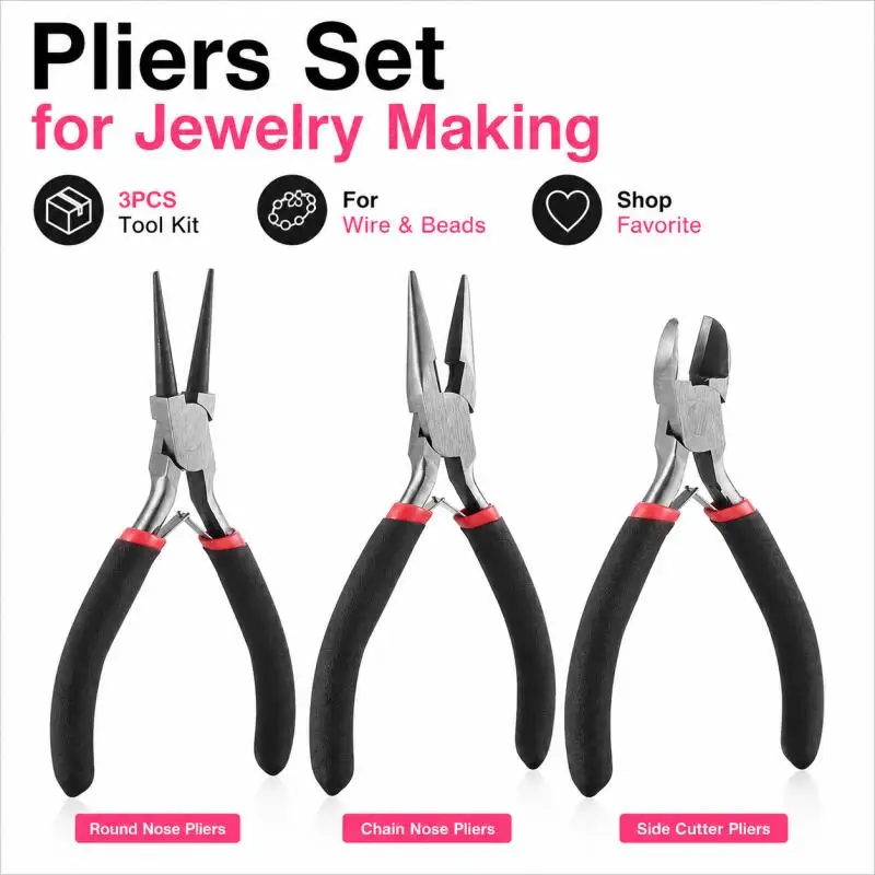 1pcs/set Styles Jewelry Pliers Tools Kit Needle Round Nose Pliers Diagonal Plier for DIY Jewelry Making Repair Tool Supplies