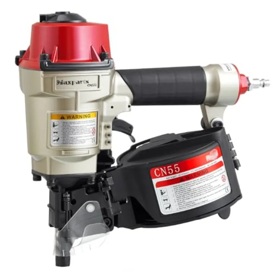 

Coil Nail Gun CN55 1 Inch To 2-1/4-Inch Pneumatic Nail Gun Air Coil Nailer with Rapid Shooting Engine for Pallet Crati