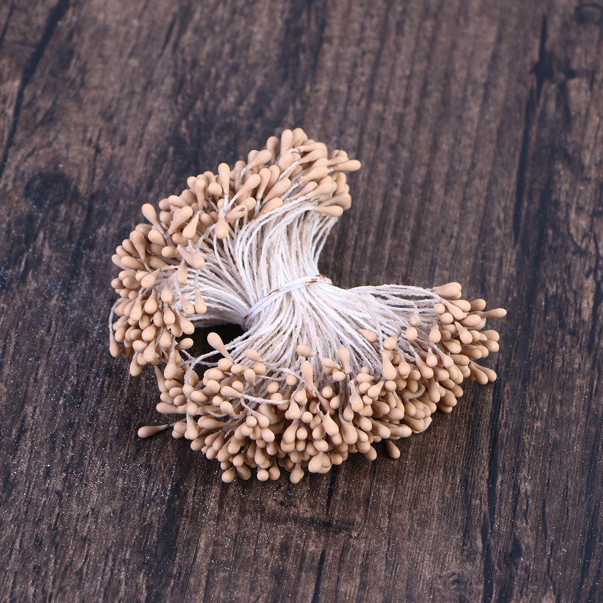 

400pcs /Set Artificial Pearlized Stamens Double-Ended Floral Buds For Craft Diy Decoration Stamens For Flower Making Floral