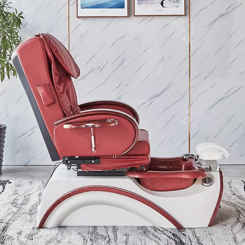 

Pedicure Chair Salon Stool Footrest Foot Spa Chair Electric Backrest Adjustment Cadeira De Manicure Commercial Furniture