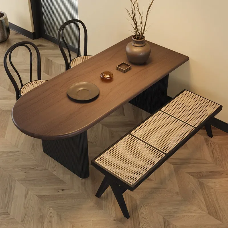 

French Solid Wood Dining Tables Kitchen Interior Seating Room Dining Tables For Small Space Table A Manger Hotel Furniture