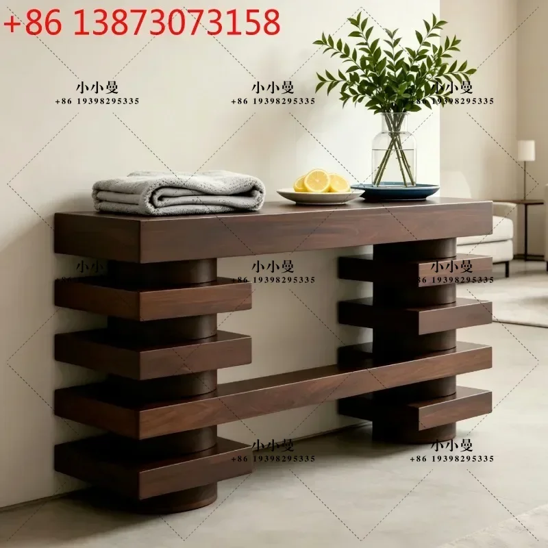 Lin Liangmu modern minimalist paint entry long porch simple modern decoration table