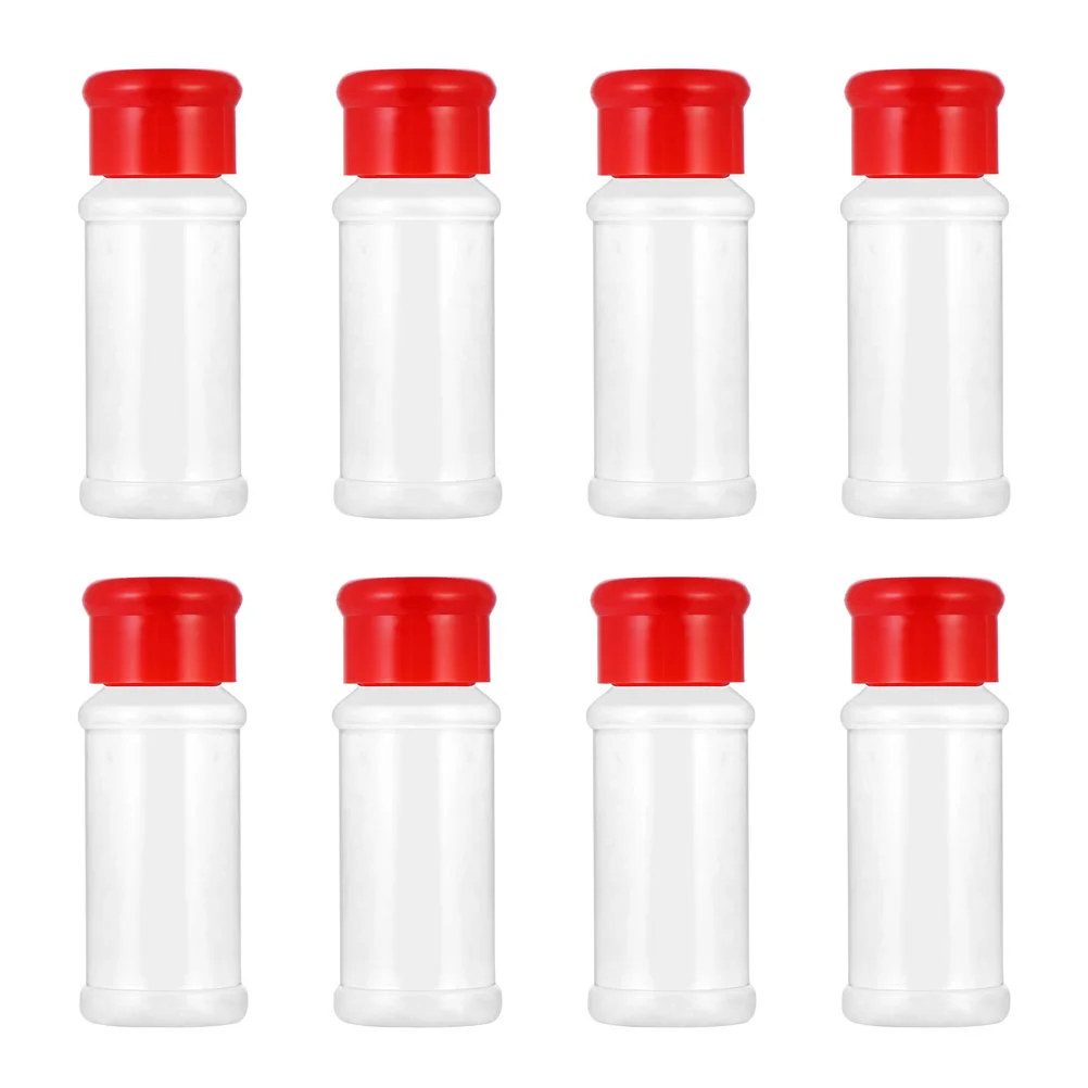 

8 Pcs Multi-function Spice Jar Kitchen Sauce Bottle Castor Storage Seasoning Container