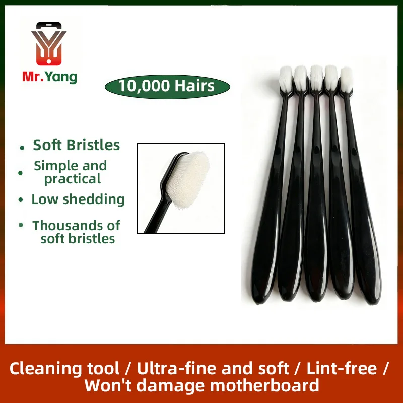 Mr.Yang Circuit Board Cleaning Brush Fiber Tool Mainboard IC Dust Removal Kit for Phone Electric Repair