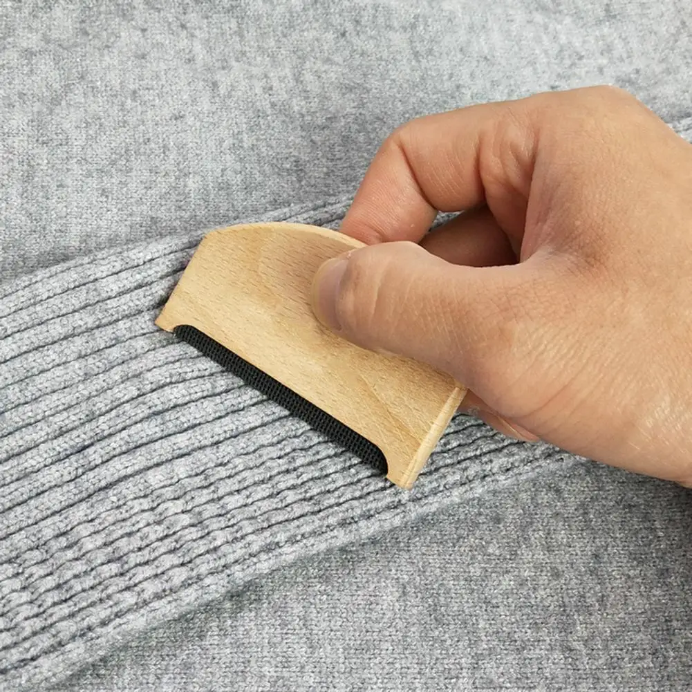 Cashmere Comb Wooden Sweater Fuzz Wool Pilling Scraper Clothes Fluff Fabric Lint Removal Cleaning Comb Brush for Cashmere Wool