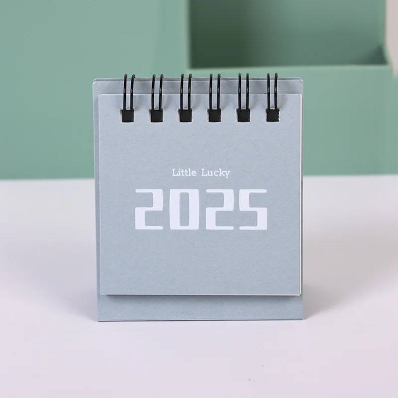 2025 Mini Calendar With Simple And Inspirational Text Check In Plan Decorated With Small Ornaments On The Lunar Desktop