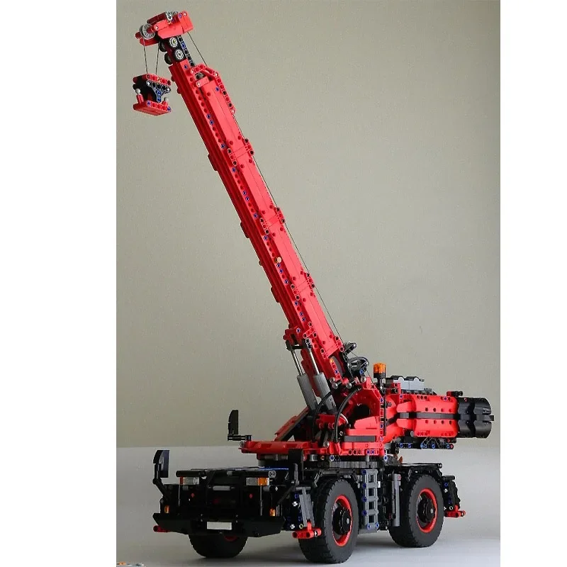 MOC-68437RC Rough Terrain Crane Assembly Stitching Building Block Model3596Building Block Parts Kids Birthday Building Block Toy