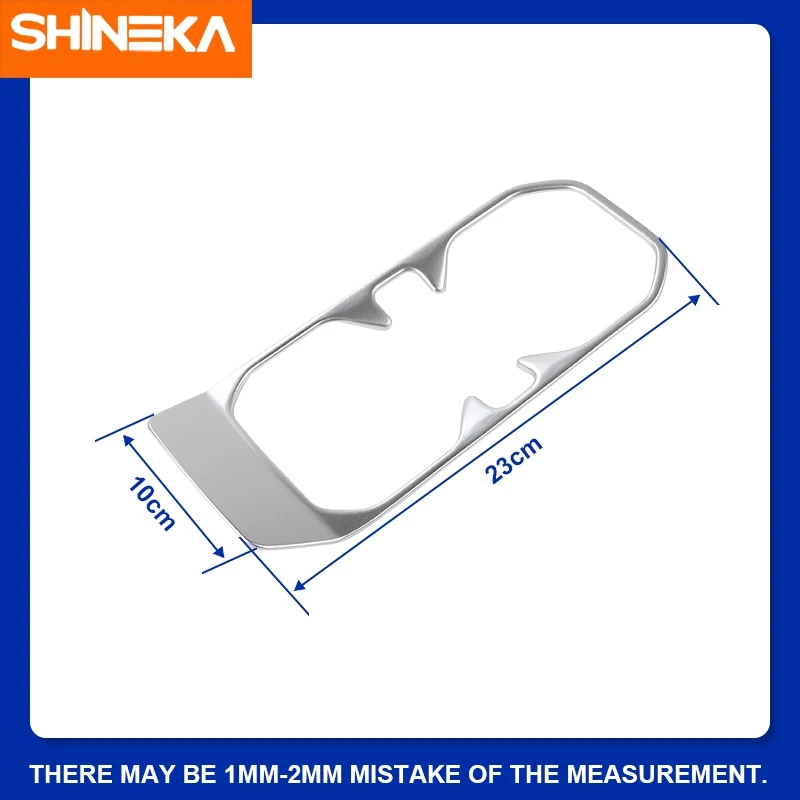 SHINEKA Car Front Drink Cup Holder Decoration Cover Trim Stickers for Jeep Wrangler JL Gladiator JT 2018 Up Interior Accessories view 6