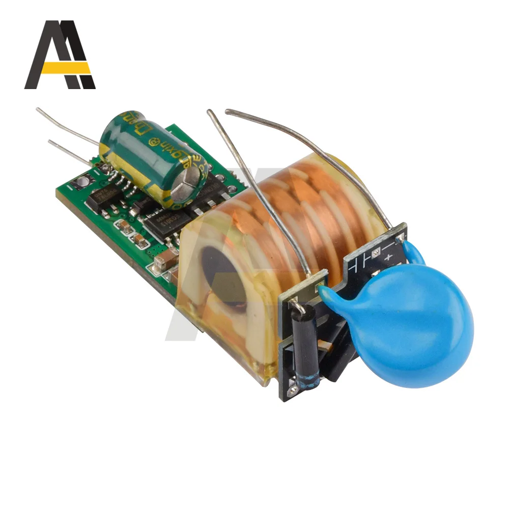 DC 5-12V 15KV High Voltage Generator Step-up Inverter Arc Igniter Coil Module Pulse Arc Boost Coil High Voltage Driver Board