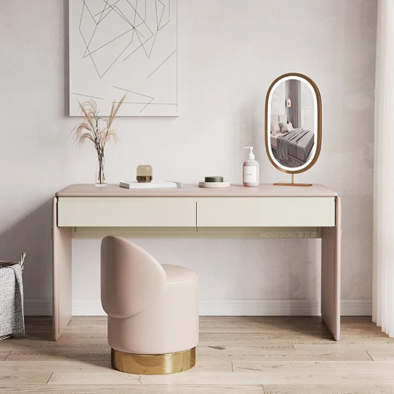 

Dressing Table Bedroom Modern Minimalist Makeup Table Small Storage Desk Integrated Dresser