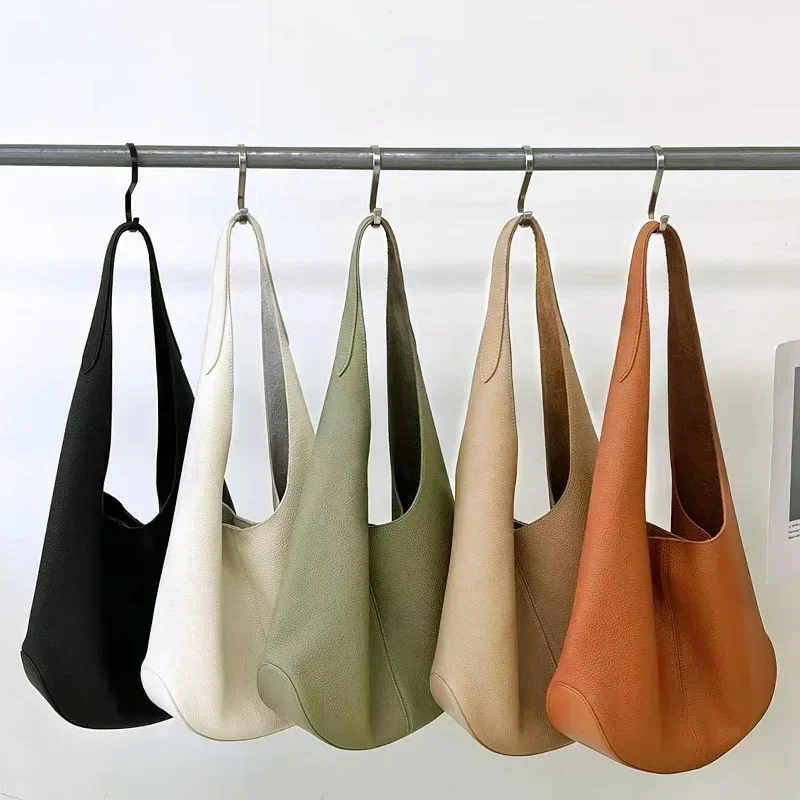 Ultra Soft Genuine Leather Women Shoulder Hobo Bag High Quality Large Capacity Female Handbag Underarm Bag for Ladies Tote