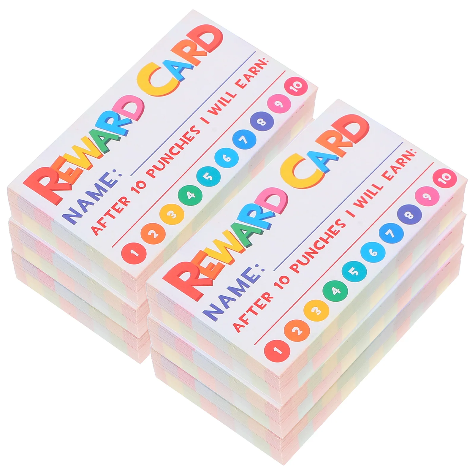 

300pcs Reward Punch Motivational Paper Classroom Encouragement Cards Cartoon Teaching Tools For Students School