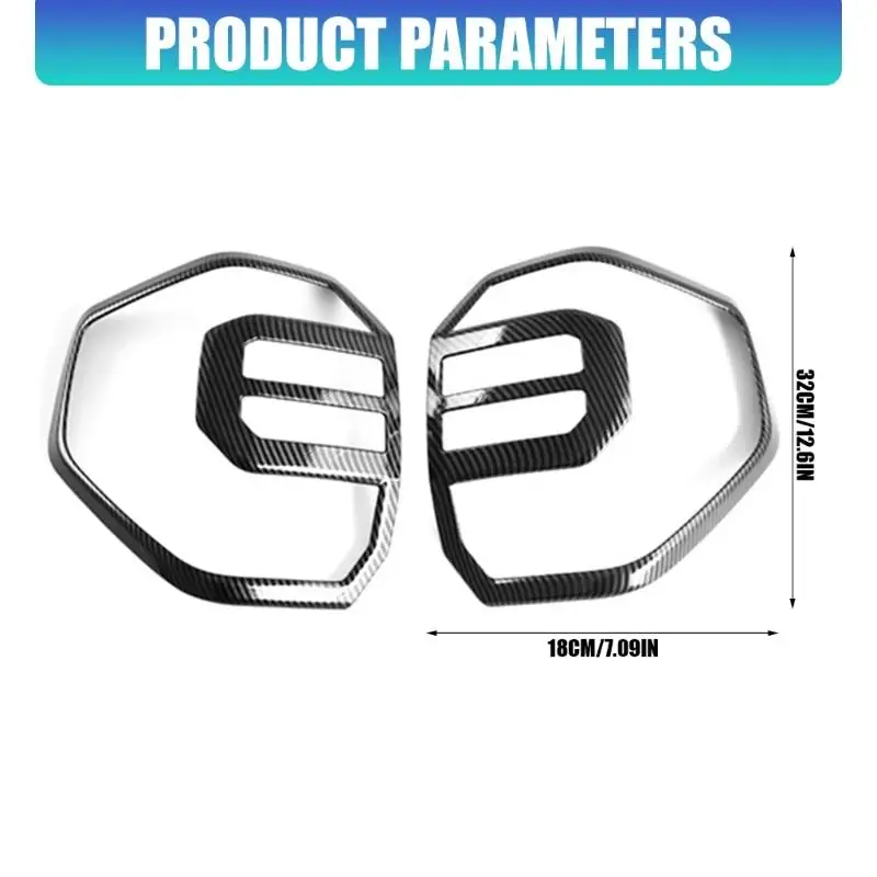 Carbon Fiber Look Tail Light Covers, Pair Set for Sport 2025