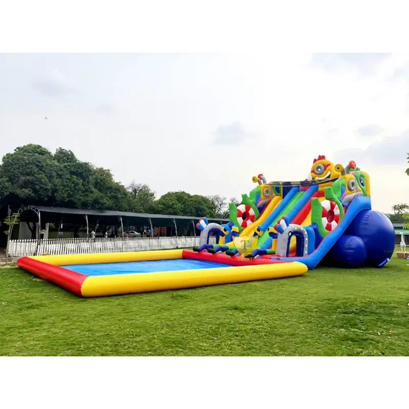 Custom Octopus Slides Inflatable Adventure PVC Material CE Certified High Capacity Home & Commercial Use 5+ Year Warranty