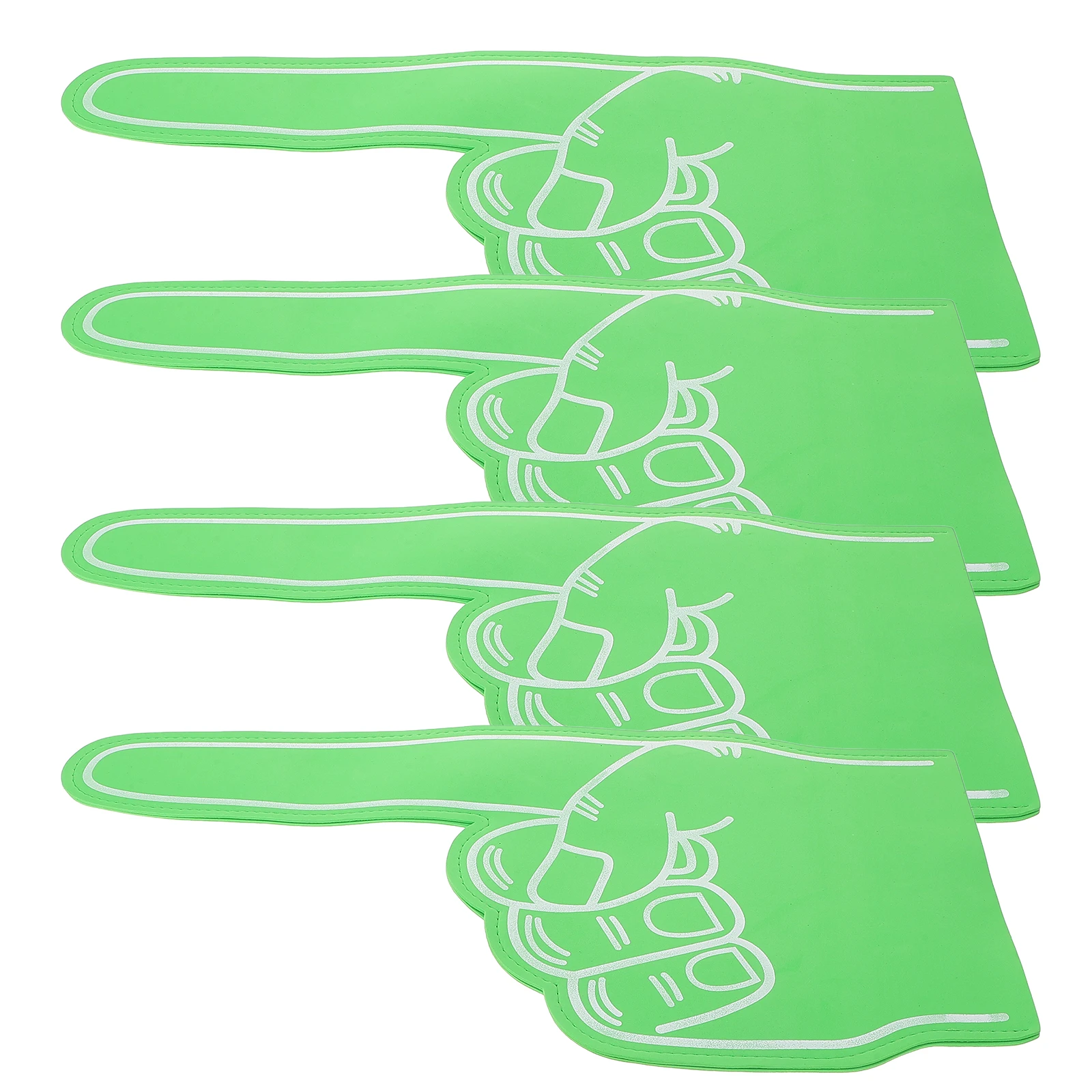 

4 pcs Eva Slap Gloves Oversized Cheer Up Gesture Gloves Hand For Concert Party Carnival Beach Kids Adults Foam Finger Hand Cover