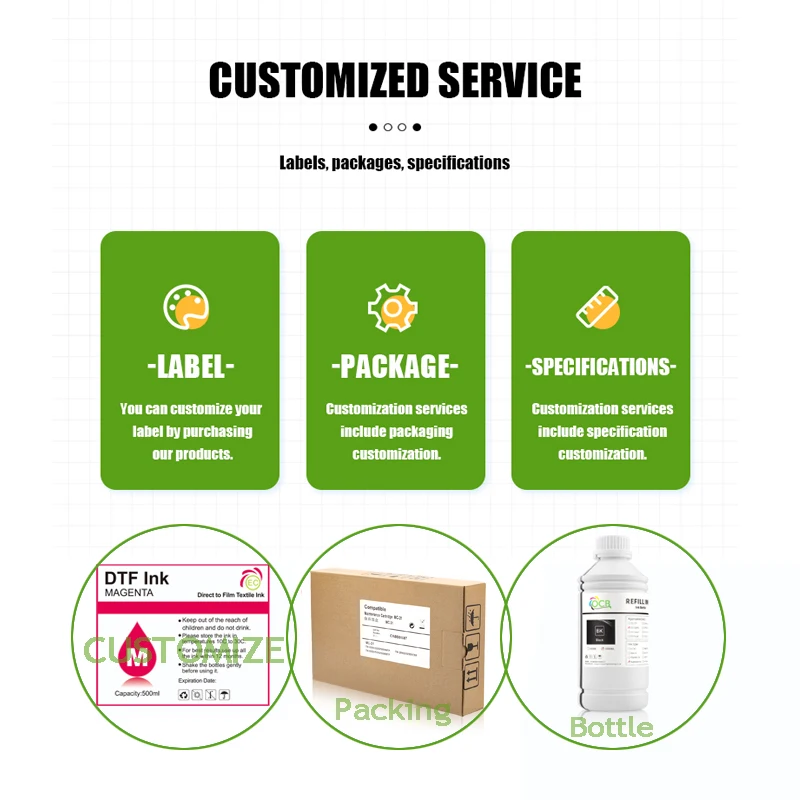 Imagem -06 - Dtg Tinta de Tinta Têxtil Adequado para Epson F2000 F2100 L1800 I3200 R1900 R2000 R3000 Dx6 Dx5 Dx7 Dx8 Impressora 1000ml Alta Qualidade