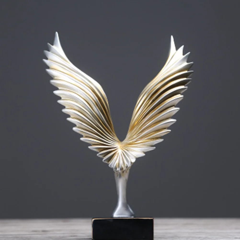 

Eagle Wings Resin Craft Home Decor Creative Desktop Decoration Chic Tabletop Adornment for Living Room Bedroom