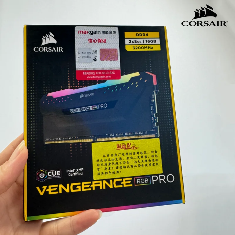 CORSAIR PC4 RGB RAM 16GB KIT(2x8GB) 3200MHz 4266mhz 1.35V Intel XMP 2.0 DDR4 VENGEANCE RGB PRO ذاكرة سطح المكتب